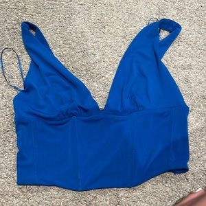 Stradivarius blue top size medium